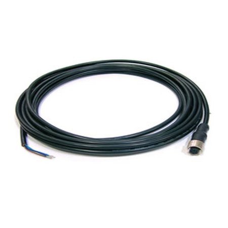 ANTAIRA M12 A Code 5P Female to Open Cable, 5 Meter, Wire:UL 24AWG-5C Black, IP68 Protection CB-M12A5PF-5M